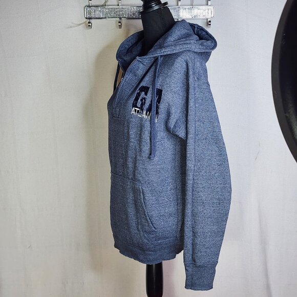 Ragwear U.S.A. Cotton Poly LS 1/4 Zip Pullover Atlanta GA Fleece Lined Hoodie M - Picture 10 of 16